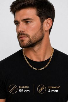 Złoty łańcuszek gruba pancerka 4 mm, 55 cm – złoto 333.jpg